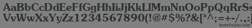 Agpb Font – Black Fonts on Gray Background