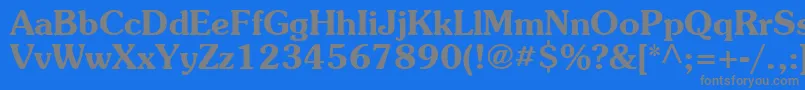 Agpb Font – Gray Fonts on Blue Background