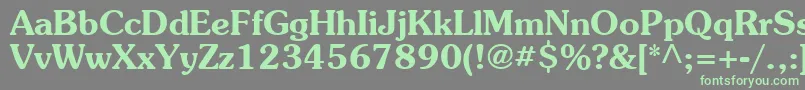 Agpb Font – Green Fonts on Gray Background
