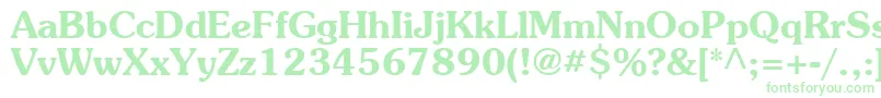 Agpb Font – Green Fonts on White Background