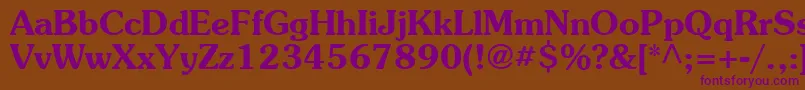 Agpb Font – Purple Fonts on Brown Background