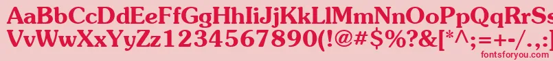 Agpb Font – Red Fonts on Pink Background