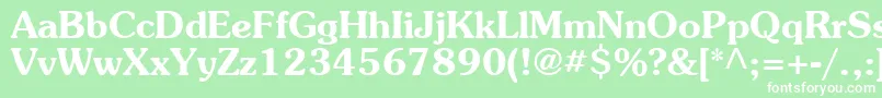 Agpb Font – White Fonts on Green Background