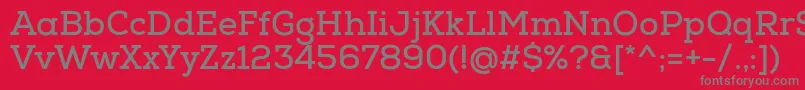 NexaSlabBold Font – Gray Fonts on Red Background