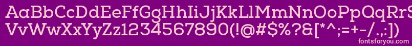 NexaSlabBold Font – Pink Fonts on Purple Background