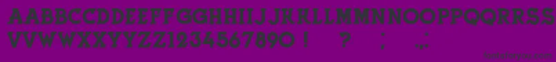 HerneRegular Font – Black Fonts on Purple Background