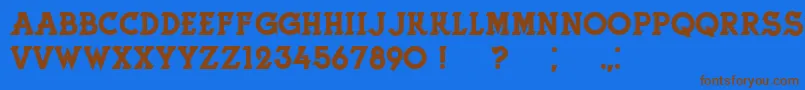 Más sobre la fuente HerneRegular fuente HerneRegular – Fuentes Marrones Sobre Fondo Azul