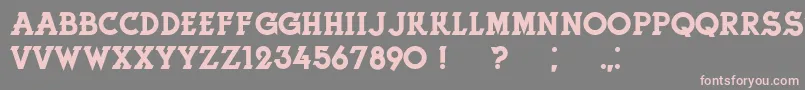 HerneRegular Font – Pink Fonts on Gray Background