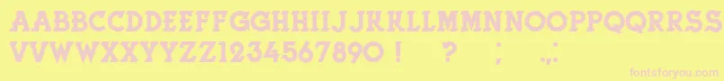 En savoir plus sur la police HerneRegular Police HerneRegular – polices roses sur fond jaune