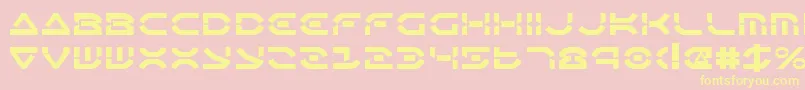 Oberon ffy Font – Yellow Fonts on Pink Background