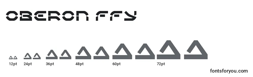 Größen der Schriftart Oberon ffy