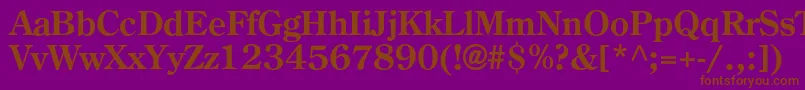 AgcenturioncBold Font – Brown Fonts on Purple Background