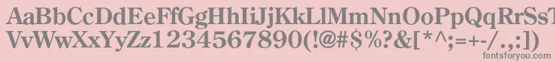 AgcenturioncBold Font – Gray Fonts on Pink Background