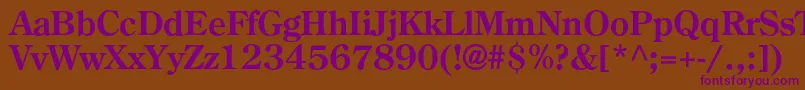 AgcenturioncBold Font – Purple Fonts on Brown Background