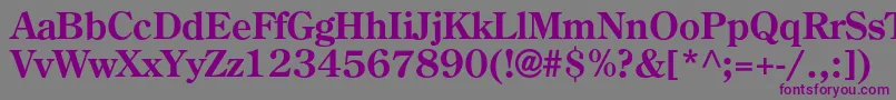 AgcenturioncBold Font – Purple Fonts on Gray Background