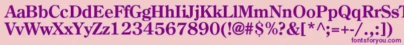 AgcenturioncBold Font – Purple Fonts on Pink Background