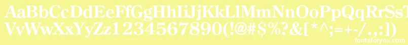 AgcenturioncBold Font – White Fonts on Yellow Background