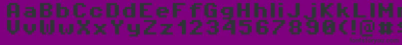 Pixeloperator8Bold-fontti – mustat fontit violetilla taustalla