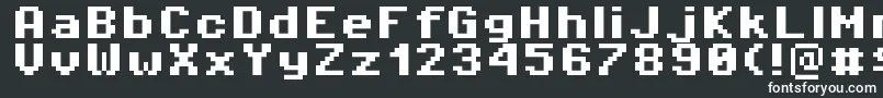 フォントPixeloperator8Bold – 白い文字