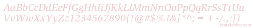 SlimbachstdMediumitalic Font – Pink Fonts