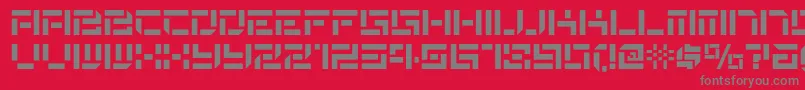 Подробнее о шрифте Destencilnf Шрифт Destencilnf – серые шрифты на красном фоне