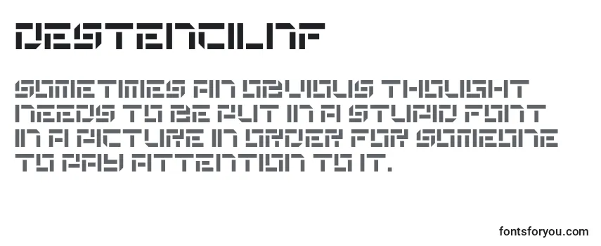 Обзор шрифта Destencilnf (96772)