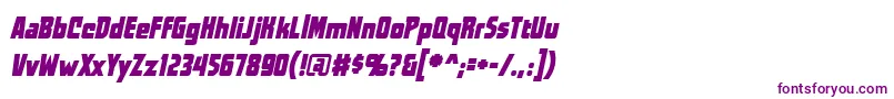 WorldsatwarBbItalic-fontti – violetit fontit valkoisella taustalla