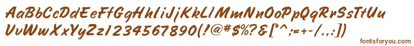 Weitere Informationen zur SpeedlineMf-Schriftart SpeedlineMf-Schriftart – Braune Schriften
