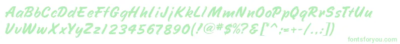SpeedlineMf Font – Green Fonts on White Background