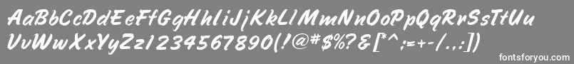 SpeedlineMf Font – White Fonts on Gray Background