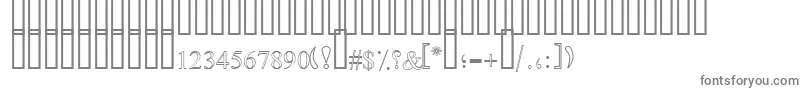 Шрифт SimpleOutlinePat – серые шрифты