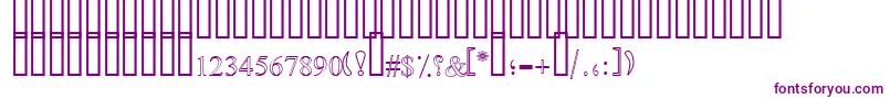 Шрифт SimpleOutlinePat – фиолетовые шрифты