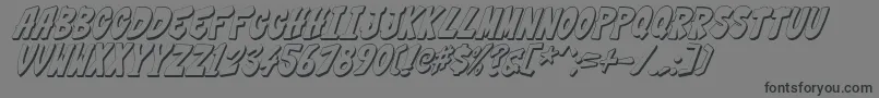 Шрифт Thwack2 – чёрные шрифты на сером фоне