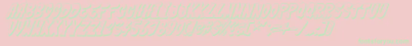 Thwack2 Font – Green Fonts on Pink Background