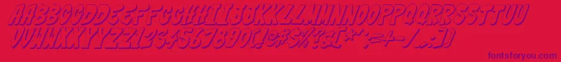 Thwack2 Font – Purple Fonts on Red Background