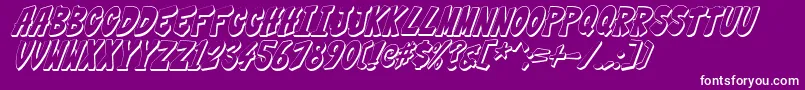 Thwack2 Font – White Fonts on Purple Background