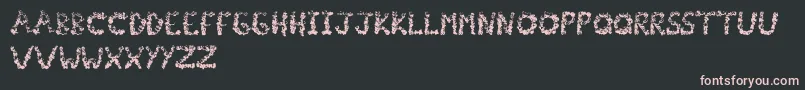Popcornfont Font – Pink Fonts on Black Background