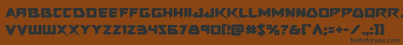 Skirmisher Font – Black Fonts on Brown Background