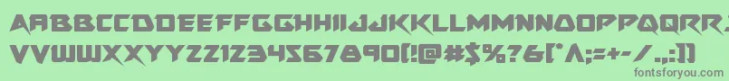 Skirmisher Font – Gray Fonts on Green Background