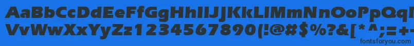 SpeedoUltraSsiBlack Font – Black Fonts on Blue Background