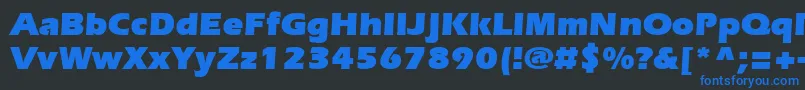 SpeedoUltraSsiBlack Font – Blue Fonts on Black Background