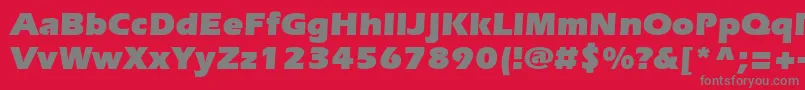 SpeedoUltraSsiBlack Font – Gray Fonts on Red Background