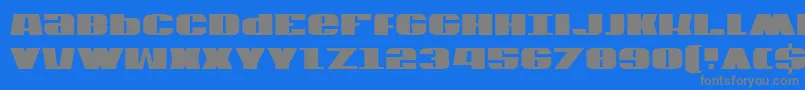 Usac2 Font – Gray Fonts on Blue Background