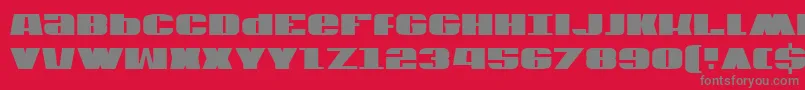 Шрифт Usac2 – серые шрифты на красном фоне