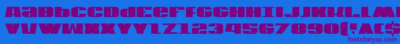 Usac2 Font – Purple Fonts on Blue Background