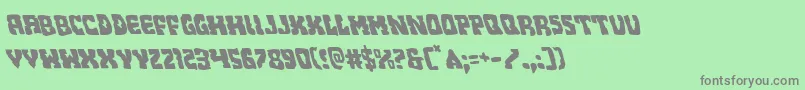 Beastianleft Font – Gray Fonts on Green Background