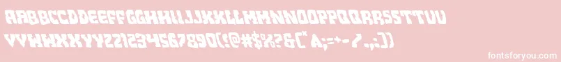 Beastianleft Font – White Fonts on Pink Background