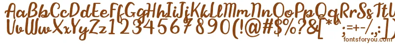 StikaFont Font – Brown Fonts on White Background