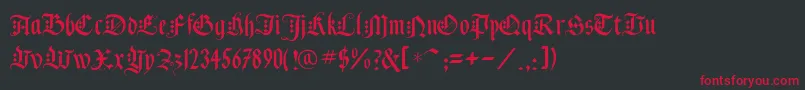 Blackknightflf Font – Red Fonts on Black Background