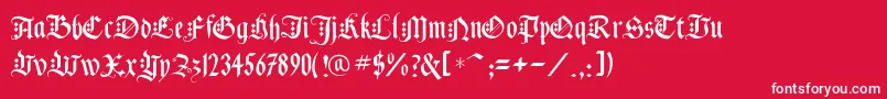 Blackknightflf Font – White Fonts on Red Background